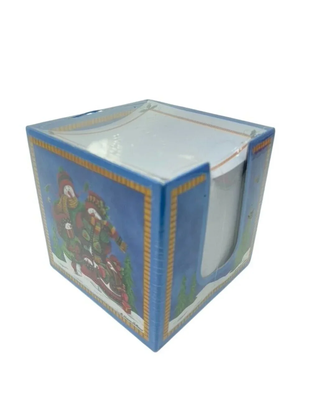LPG Greeting 600 Coordinating Loose-Leaf Note Sheets Snow Family Gathering